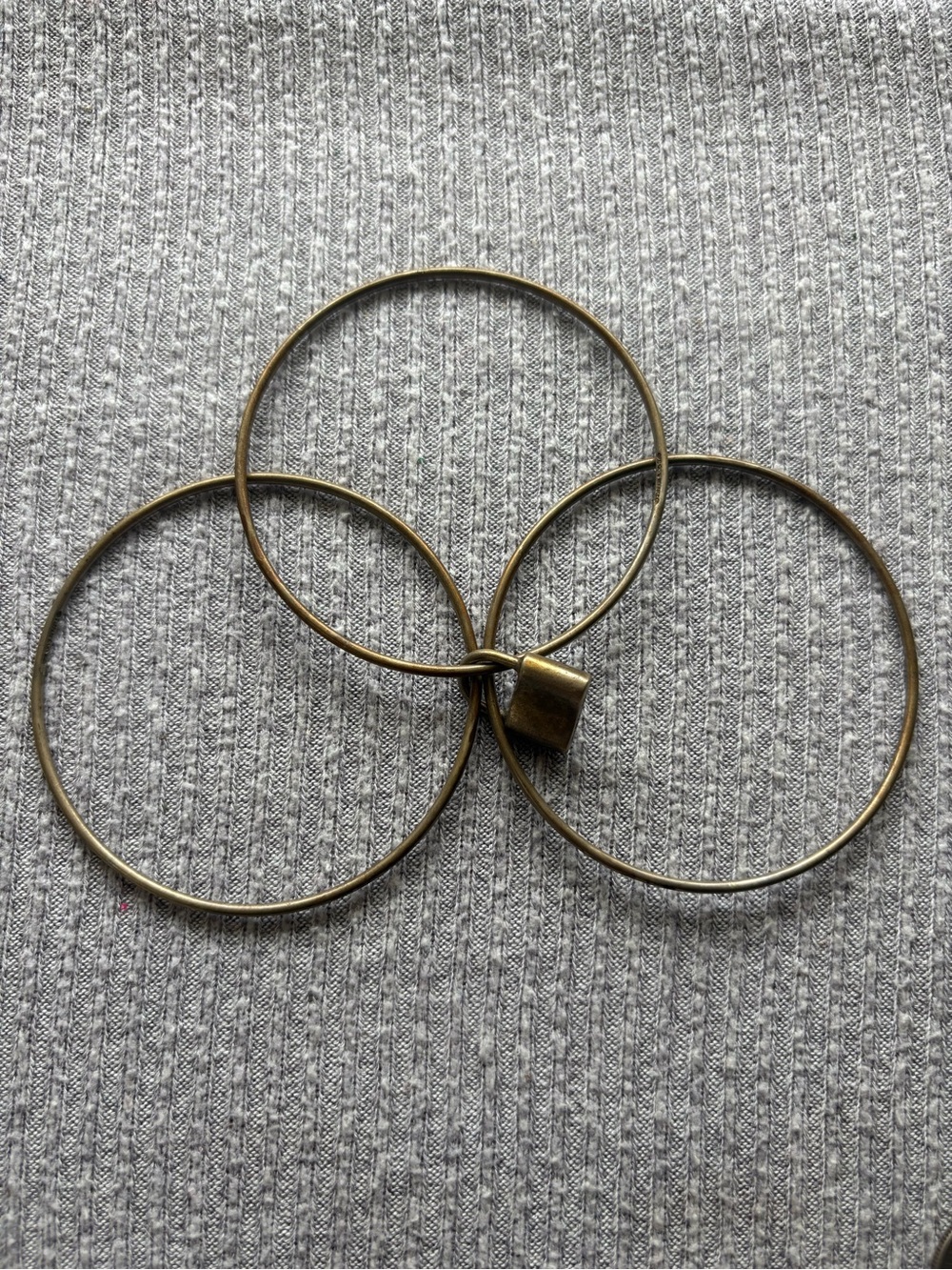 Vintage Sterling Silver 925 Tiffany & Co 1837 Triple Bangle Bracelet Set Padlock